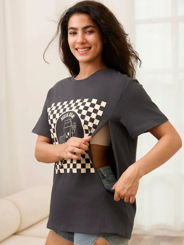 Camiseta de Lactancia “Milk Check”